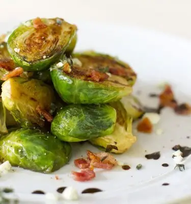 Apple Balsamic Onion and Brussels Sprouts In A Slow Cooker Recipe