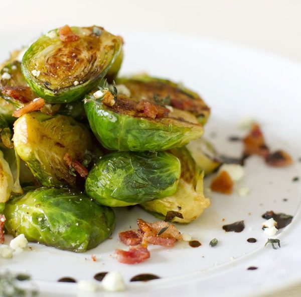 Apple Balsamic Onion and Brussels Sprouts In A Slow Cooker Recipe