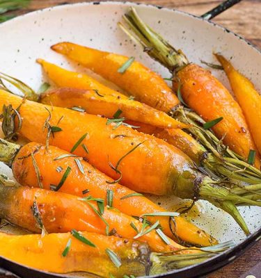 Baby Carrots with Rosemary / Basil Infused Extra Virgin Olive Oil  Recipe