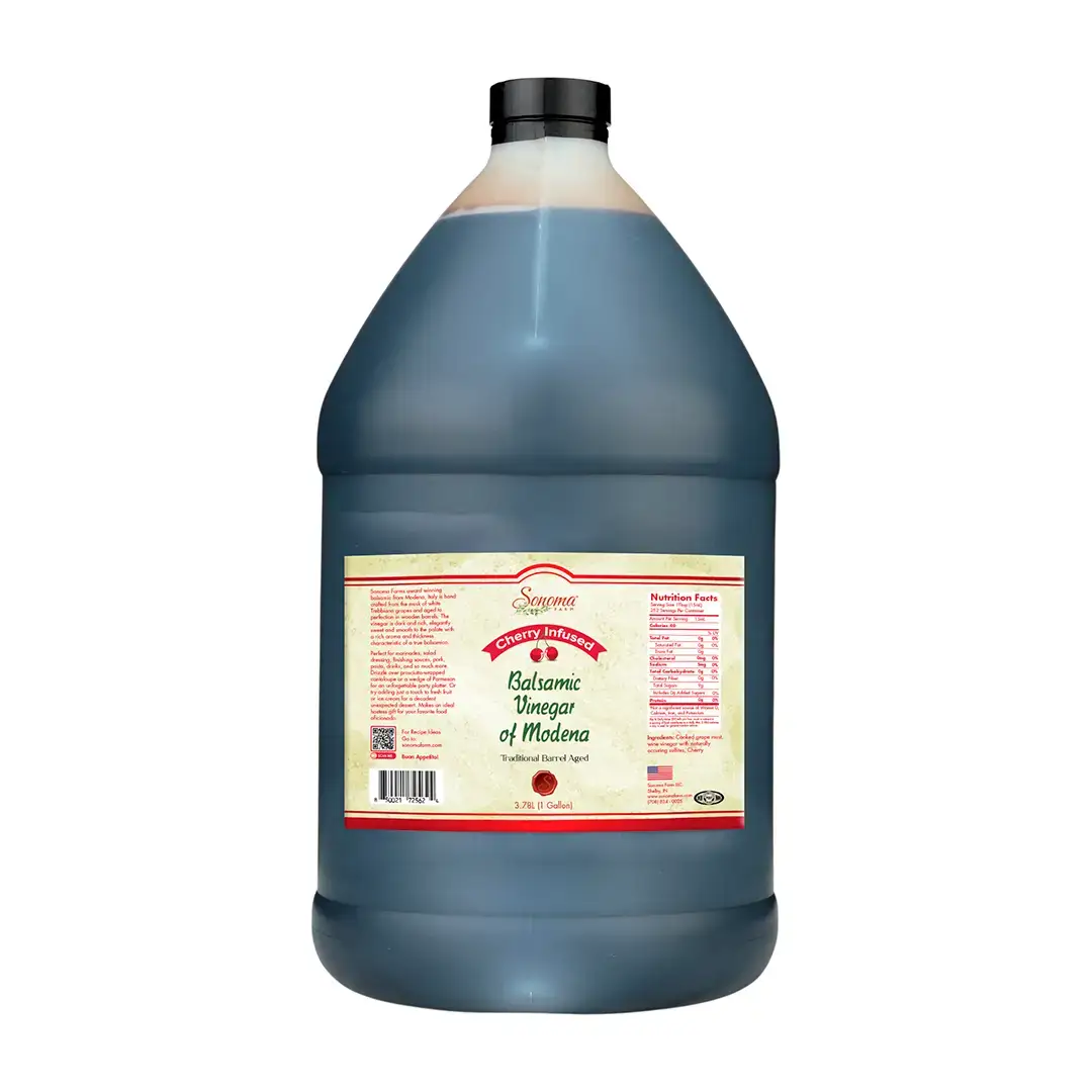 Balsamic Vinegar | Flavor Infused | <b>Cherry</b> | 1 Gallon / 3.8 Liter