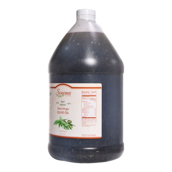 Infused Extra Virgin Olive Oil | <b>Basil</b> | 1 Gallon / 3.8 Liters