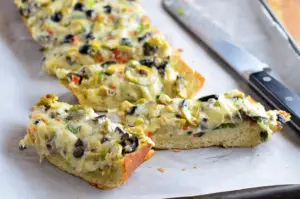 Cheesy Muffuletta Bread Recipe