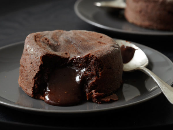 Cherry Balsamic Double Chocolate Souffle's with Warm Fudge Sauce Recipe