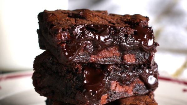 Cherry Balsamic Fudgy Brownies Recipe