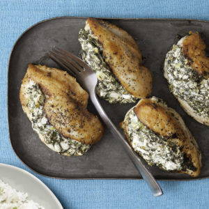 Spicy Chicken Stuffed with Spinach and Feta Recipe