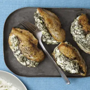 Spicy Chicken Stuffed with Spinach and Feta Recipe