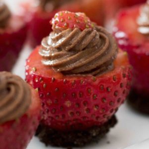 Chocolate Balsamic Stuffed Strawberries Recipe