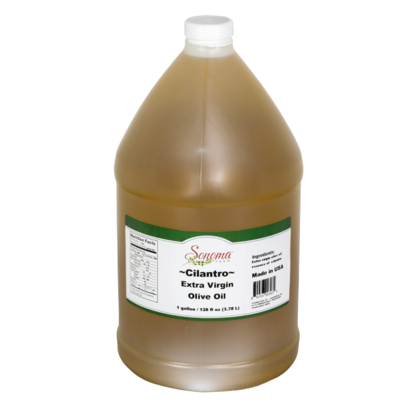 Infused Extra Virgin Olive Oil | <b>Cilantro</b> | 1 Gallon / 3.8 Liters