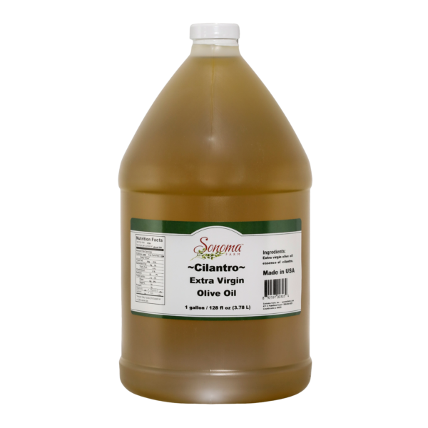 Infused Extra Virgin Olive Oil | <b>Cilantro</b> | 1 Gallon / 3.8 Liters