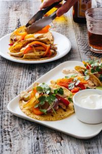 Cinnamon and Lime Olive Oil Chicken Fajitas Recipe