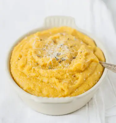Creamy Tuscan Polenta with Butter Olive Oil Recipe