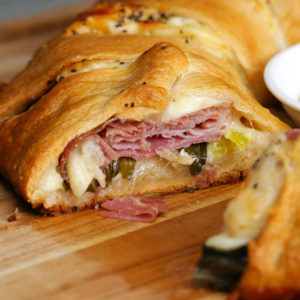 Crescent, Ham, Cheese and Giardiniera Breakfast Braid Recipe