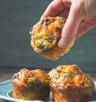 Crustless Mild Giardiniera Mini Quiches Recipe