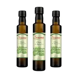 Three Pack of Organic Cilantro Extra Virgin Olive Oil - 500 mL Bottles