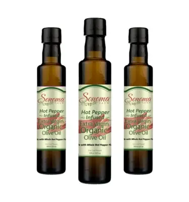 Organic Red Pepper Flake Extra Virgin Olive Oil - 500 mL - 3 Pack