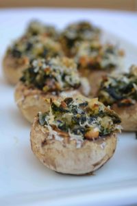Easy Mushroom Appetizer Walnut  Feta Cheese and Lemon Olive Oil Recipe