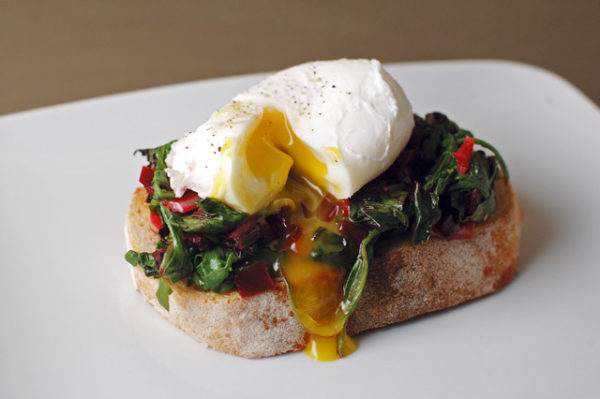 Eggs Florentinesque with Lemon Olive Oil Recipe