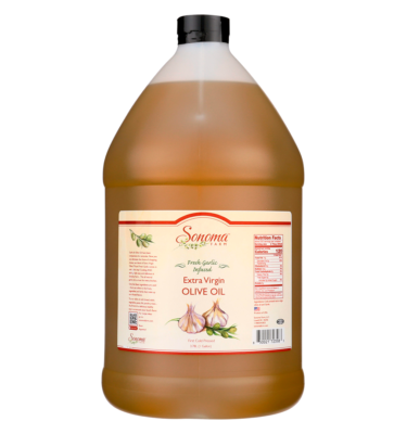 Infused Extra Virgin Olive Oil | <b>Garlic</b> | 1 Gallon / 3.8 Liter