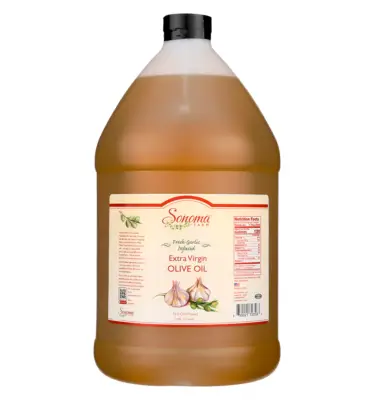 Infused Extra Virgin Olive Oil | <b>Garlic</b> | 1 Gallon / 3.8 Liter