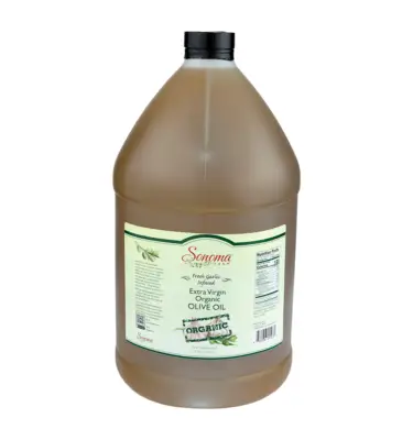 Infused Extra Virgin Olive Oil | <b>Organic Garlic</b> | 1 Gallon / 3.8 Liter
