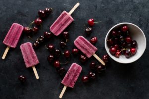 Frozen Fruit Pops with Greek Yogurt and Cherry Balsamic Recipe