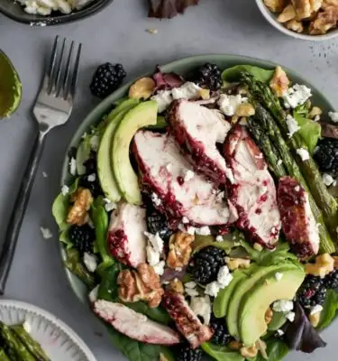 Fruit Chicken with Pomegranate Balsamic Salad Recipe