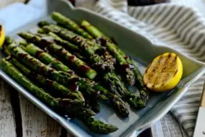 Grilled Asparagus with Dijon Mustard, Balsamic Vinegar and Capers Vinaigrette Recipe