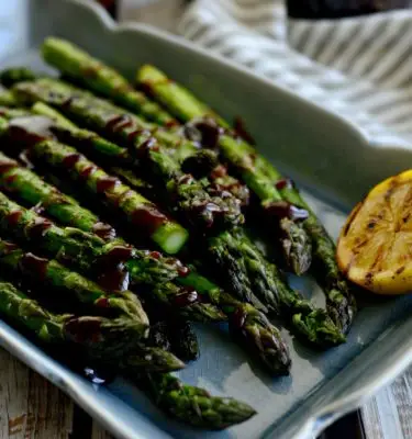 Grilled Asparagus with Dijon Mustard, Balsamic Vinegar and Capers Vinaigrette Recipe