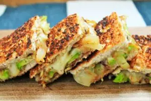 Grilled Cheese, Bacon, Avocado and Tex-Mex Candy Jalapenos Recipe