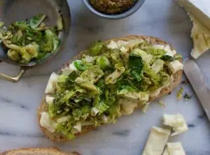 Grilled Cheese with Dijon and Brussels Sprout Recipe