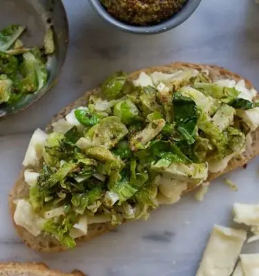 Grilled Cheese with Dijon and Brussels Sprout Recipe