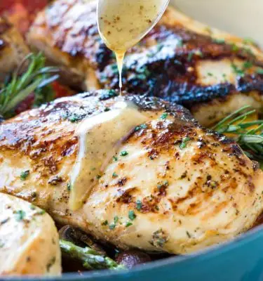 Grilled Chicken with Lemon Infused Olive Oil and Dijon Mustard Recipe