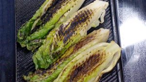 Grilled Romaine and Shrimp With Lemon Olive Oil Salad Recipe