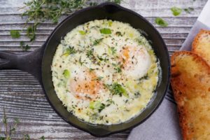 Hot Giardiniera Scrambled Egg Skillet Recipe