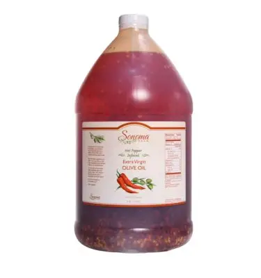 Infused Extra Virgin Olive Oil | <b>Red Pepper Flakes</b> | 1 Gallon / 3.8 Liters