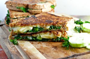 Kale Grilled Cheese Sandwich with Blood Orange Balsamic Recipe
