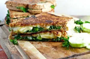 Kale Grilled Cheese Sandwich with Blood Orange Balsamic Recipe
