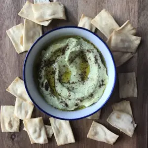 Lima Bean Garlic Olive Oil Dip  Recipe
