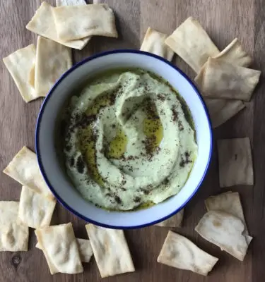 Lima Bean Garlic Olive Oil Dip  Recipe