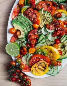 Lime Oil Avocado Tomato Salad Recipe