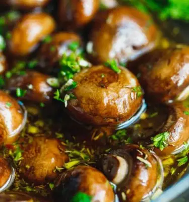 Marinated Mushrooms with Extra Virgin Olive Oil Appetizer Recipe