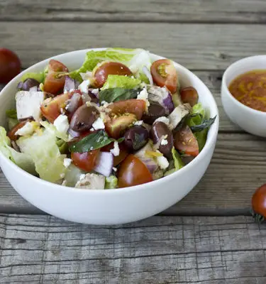 Mediterranean Salad with Feta Aged Balsamic Recipe