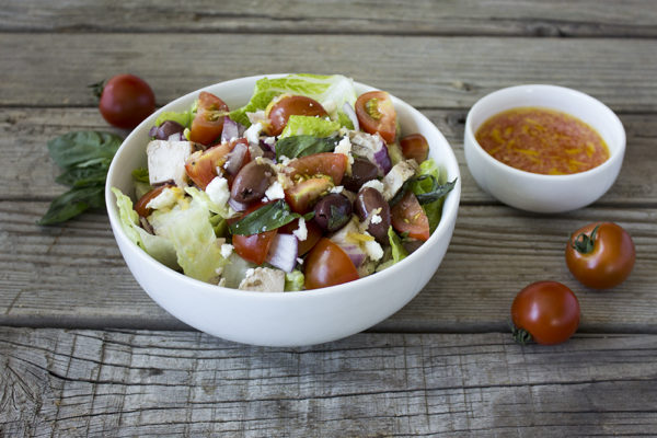 Mediterranean Salad with Feta Aged Balsamic Recipe