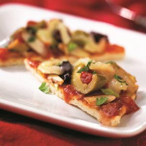 Muffuletta Chicken Pizza Appetizer Recipe