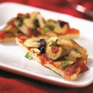 Muffuletta Chicken Pizza Appetizer Recipe