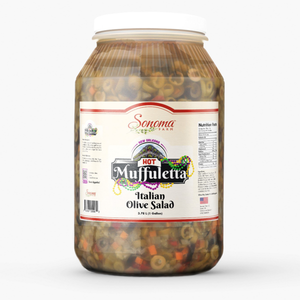 Muffuletta | <b>Hot</b> | Sicilian Olive Salad | 1 Gallon/128oz | Food Service