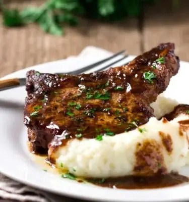 Pork Loin Chops with Apple Balsamic Recipe