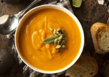 Pumpkin Soup With Sage /  Rosemary Olive Oil Recipe