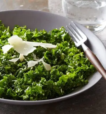 Raw Kale Salad with Balsamic and Parmesan Recipe