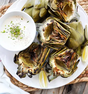 Red Pepper Garlic Infused Olive Oil  Aioli with Roasted Artichokes Dip Recipe